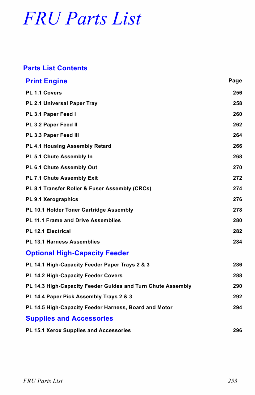 Xerox Phaser 6200 Parts List Manual-1